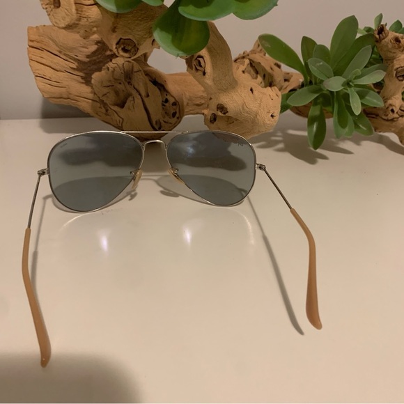 Ray Ban RB3026 Transparent Aviator Small Metal II Sunglasses - Picture 6 of 7